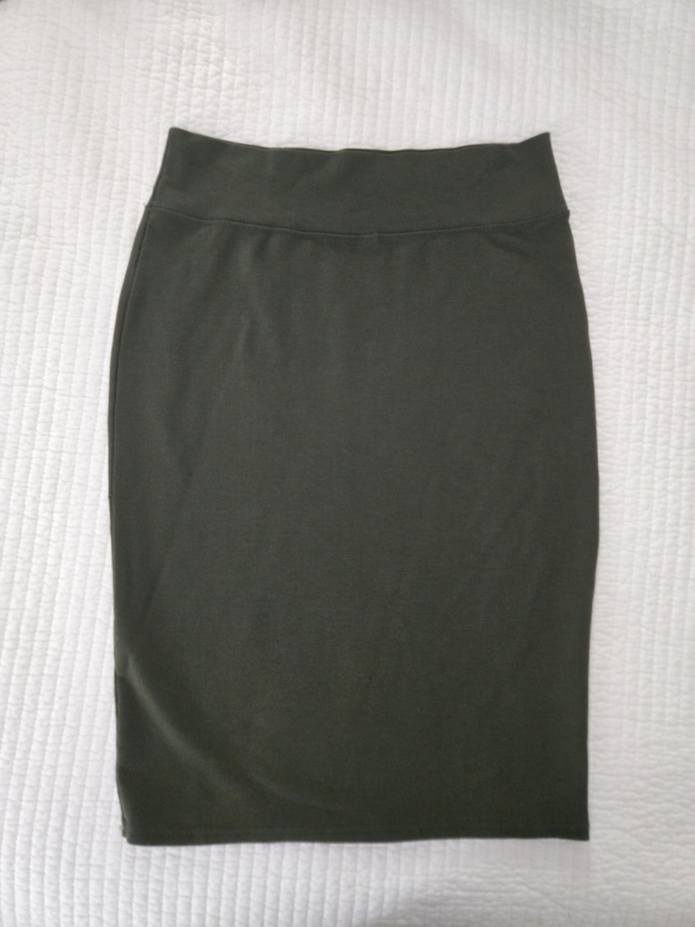 Sweet Heart Rose Olive Pencil Skirt